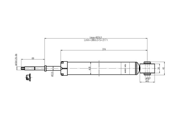 Imagen de AMORTIGUADOR TRASERO NISSAN MARCH 2011